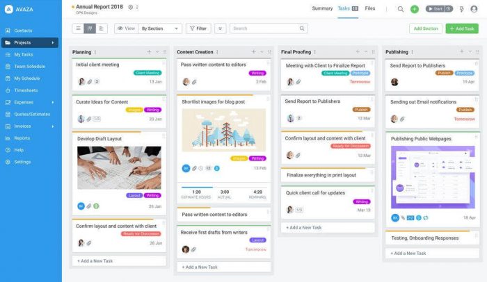 Avaza is number nine on our list of top project planning tools