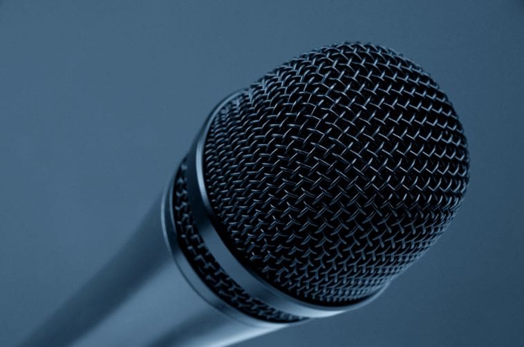microphone close-up photo